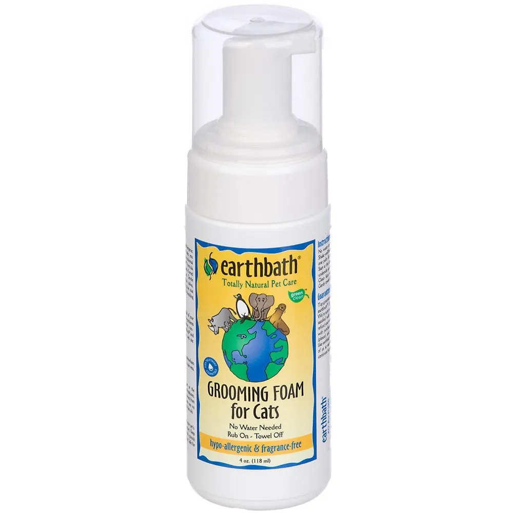 20% OFF: EarthBath Hypo-Allergenic Grooming Foam for Cats 118ml