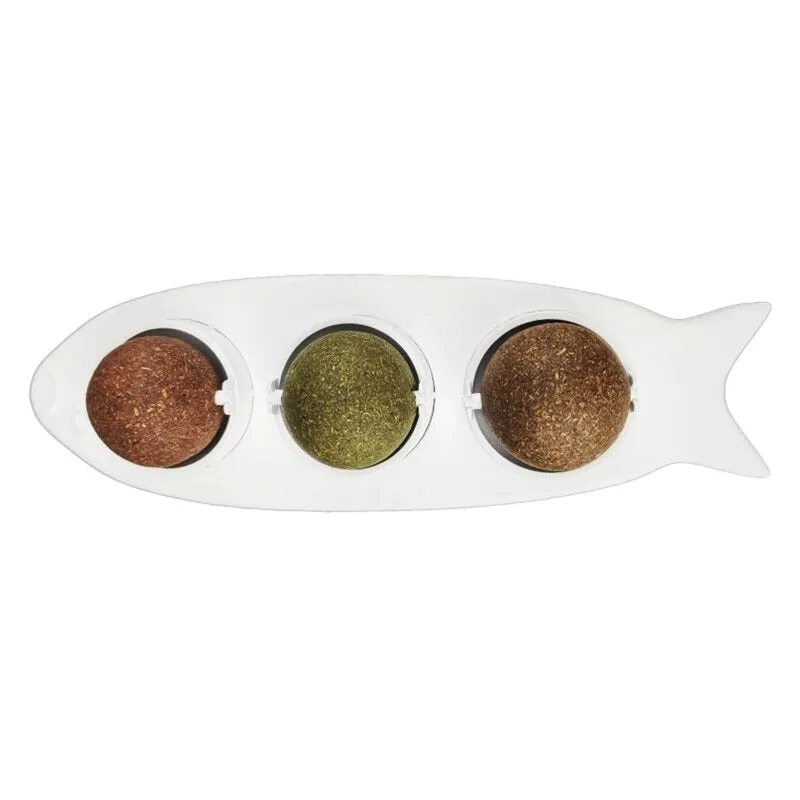 3 Pcs Catnip Ball Set