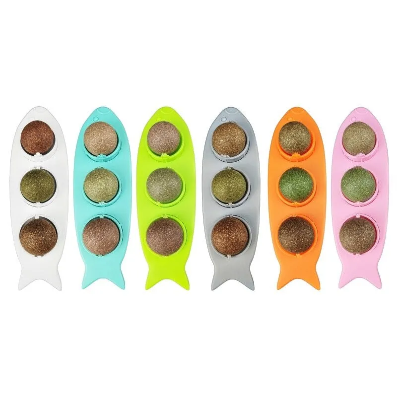 3 Pcs Catnip Ball Set