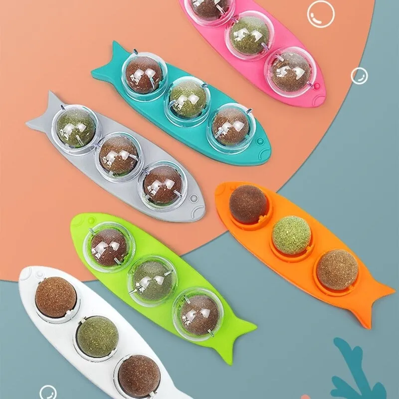 3 Pcs Catnip Ball Set