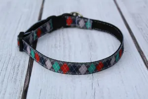 Argyle Print Cat Collars