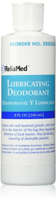 Cardinal Health Essentials Ostomy Lubricating Deodorant 8 oz Bottle, 10 Pack