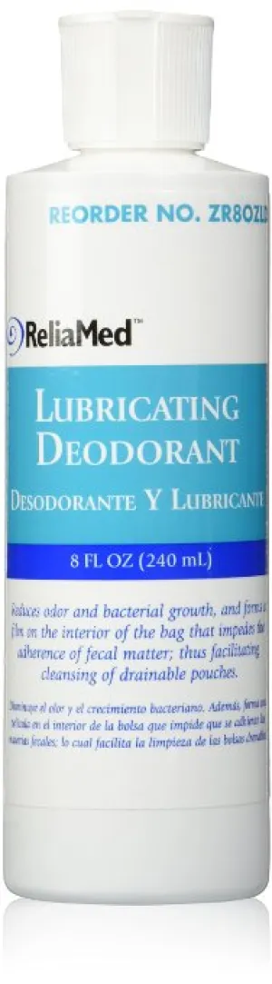 Cardinal Health Essentials Ostomy Lubricating Deodorant 8 oz Bottle, 10 Pack