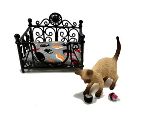 Cat Bed, Sushi Fabic & Toys