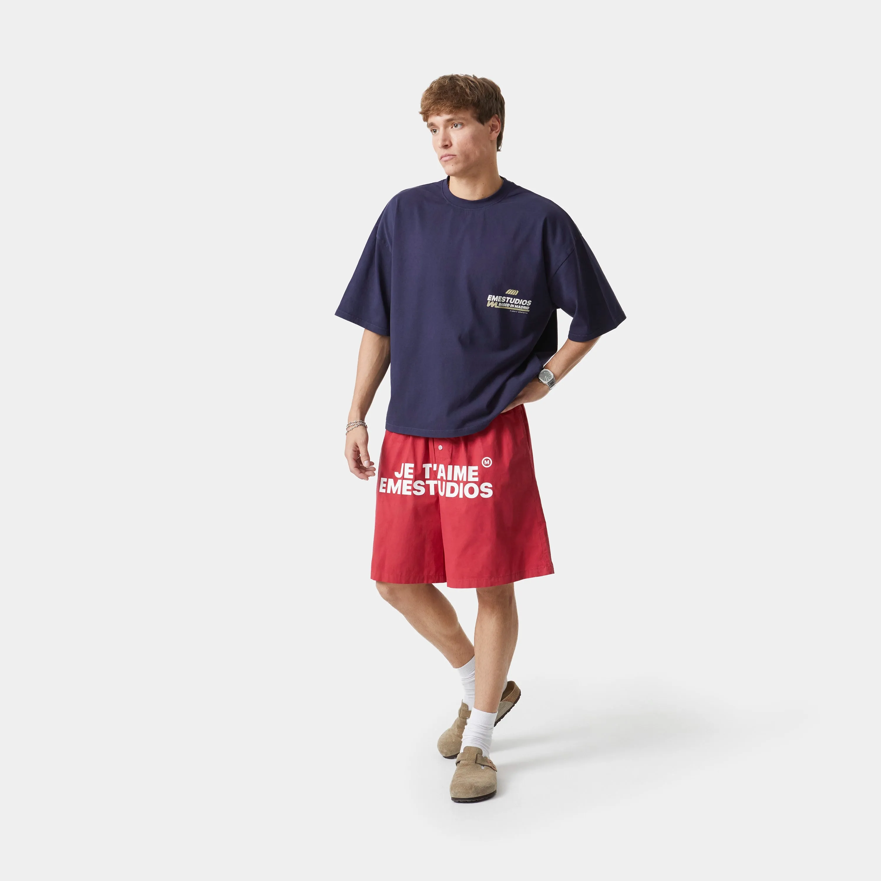 Daily News Navy Oversized Tee