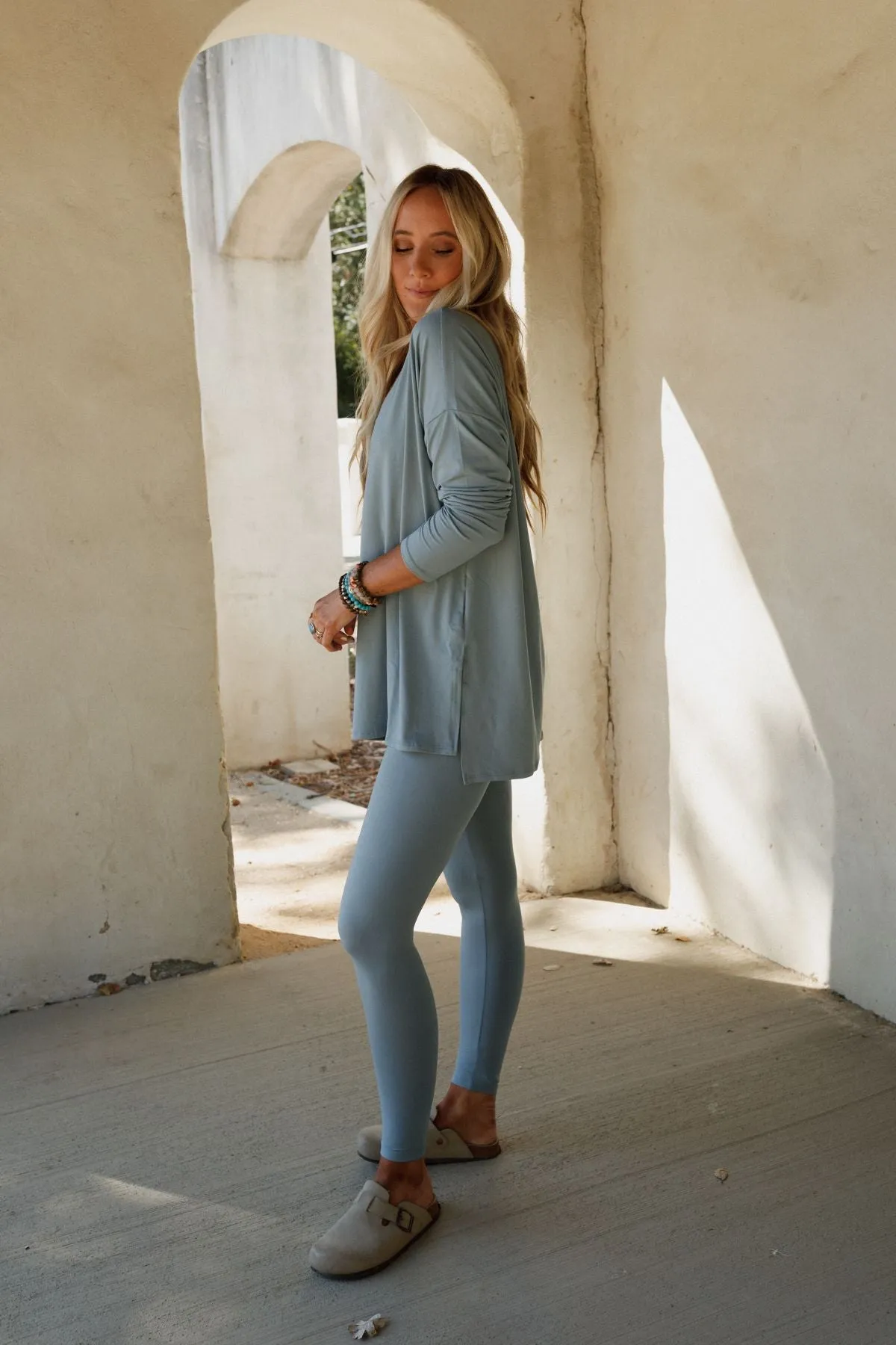 Dreamy Drift Top and Pant Set - Blue