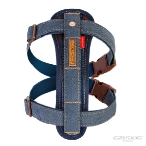 EzyDog Chestplate Dog Harness Denim Extra Small^^^
