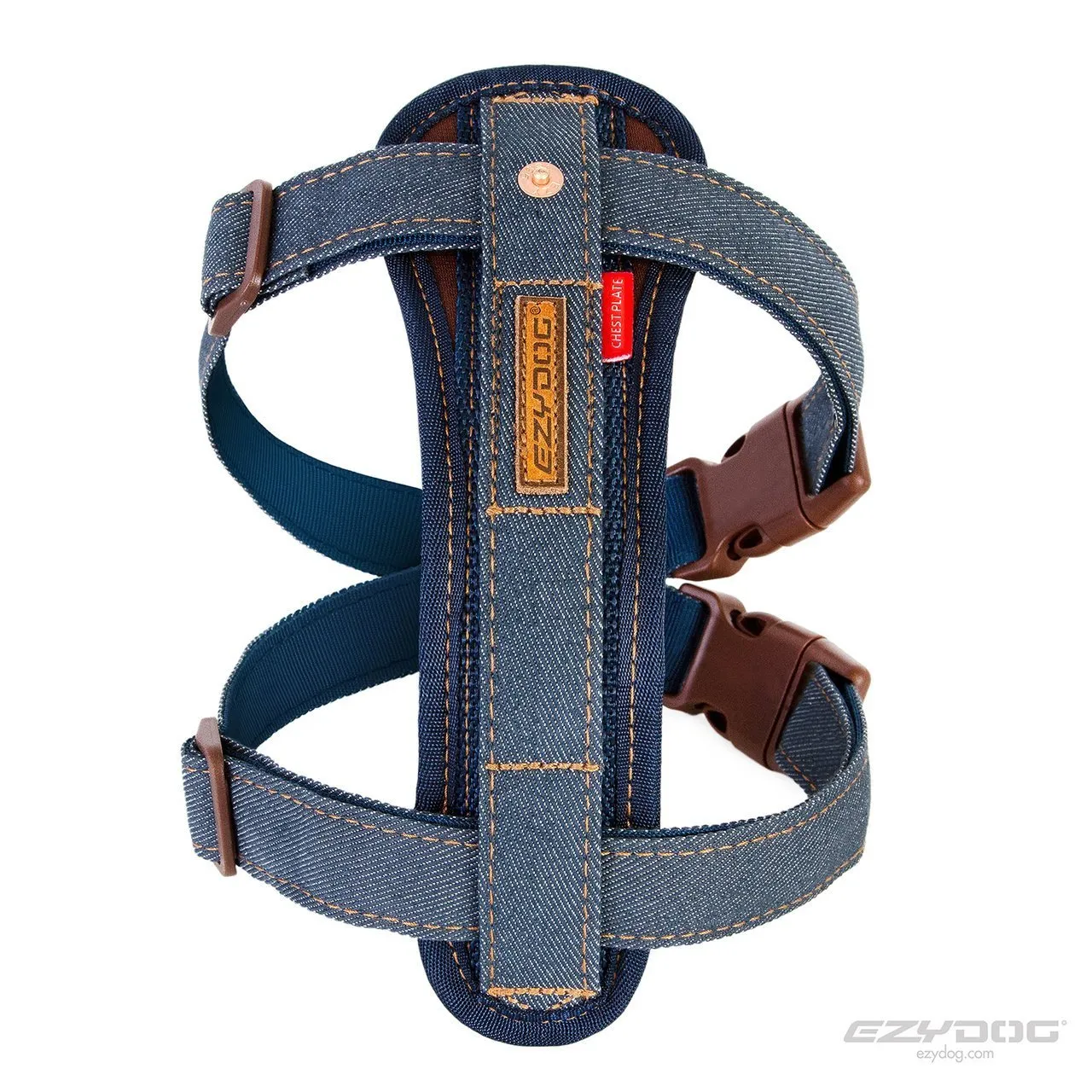 EzyDog Chestplate Dog Harness Denim Extra Small^^^