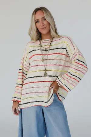 Halo Breeze Bell Sleeve Sweater - Multi