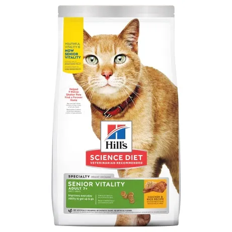 Hill's Science Diet Adult 7  Senior Vitality Dry Cat Food