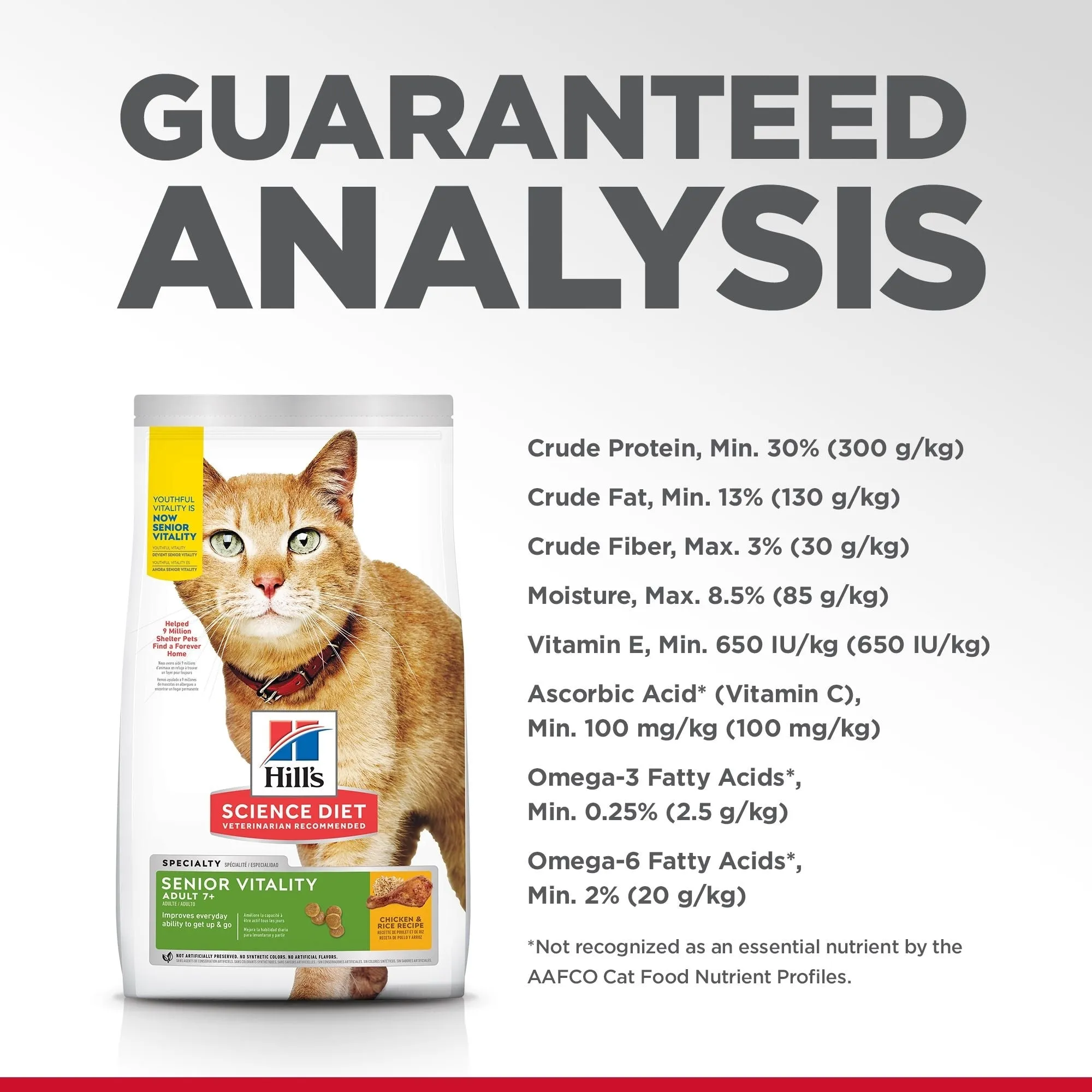 Hill's Science Diet Adult 7  Senior Vitality Dry Cat Food