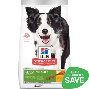 Hill's Science Diet Adult 7  Senior Vitality Dry Dog Food