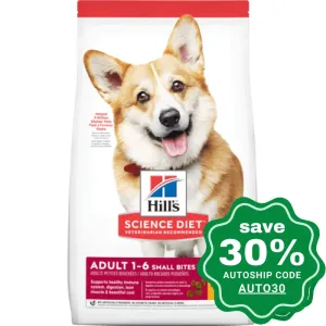 Hill's Science Diet - Dry Dog Food - Adult Small Bites - 15LBs