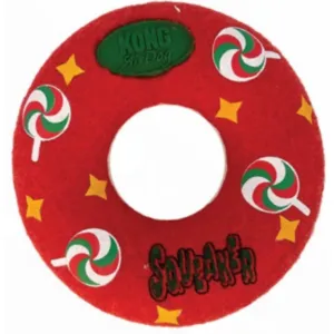 KONG Holiday | Christmas Dog Toy | AirDog Donut Ring Toy - Medium