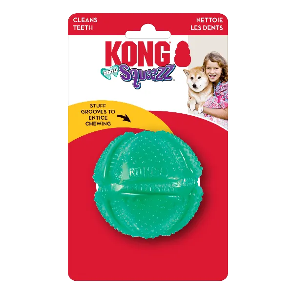 KONG Squeezz Dental Ball Dog Toy