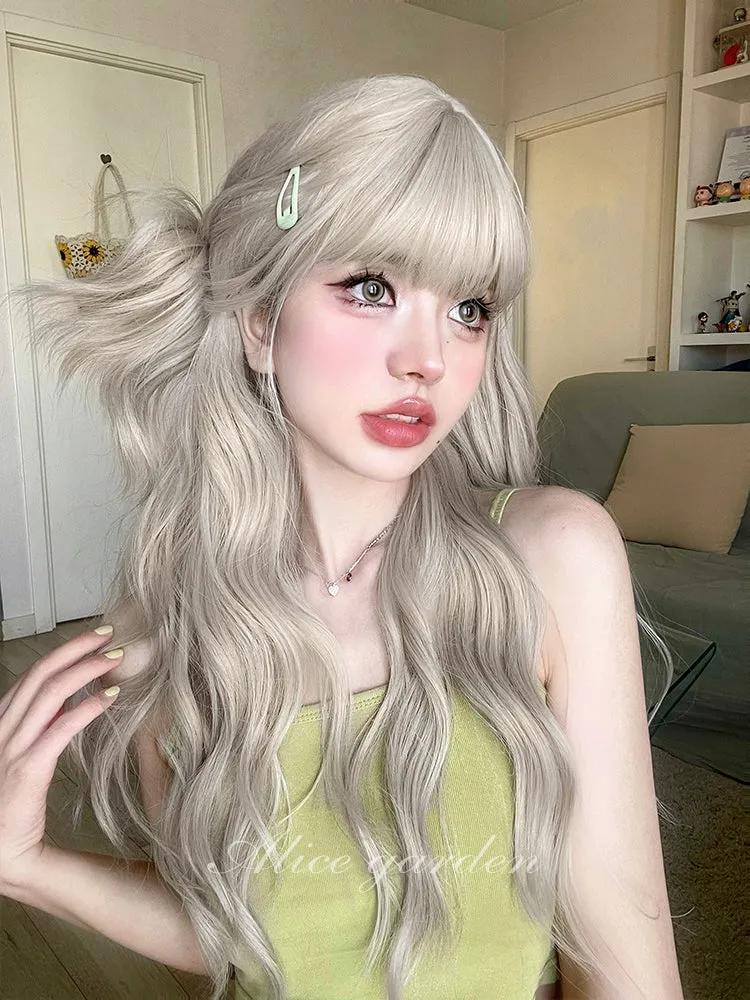 Long Hair Cute Lolita Golden Curly Wig
