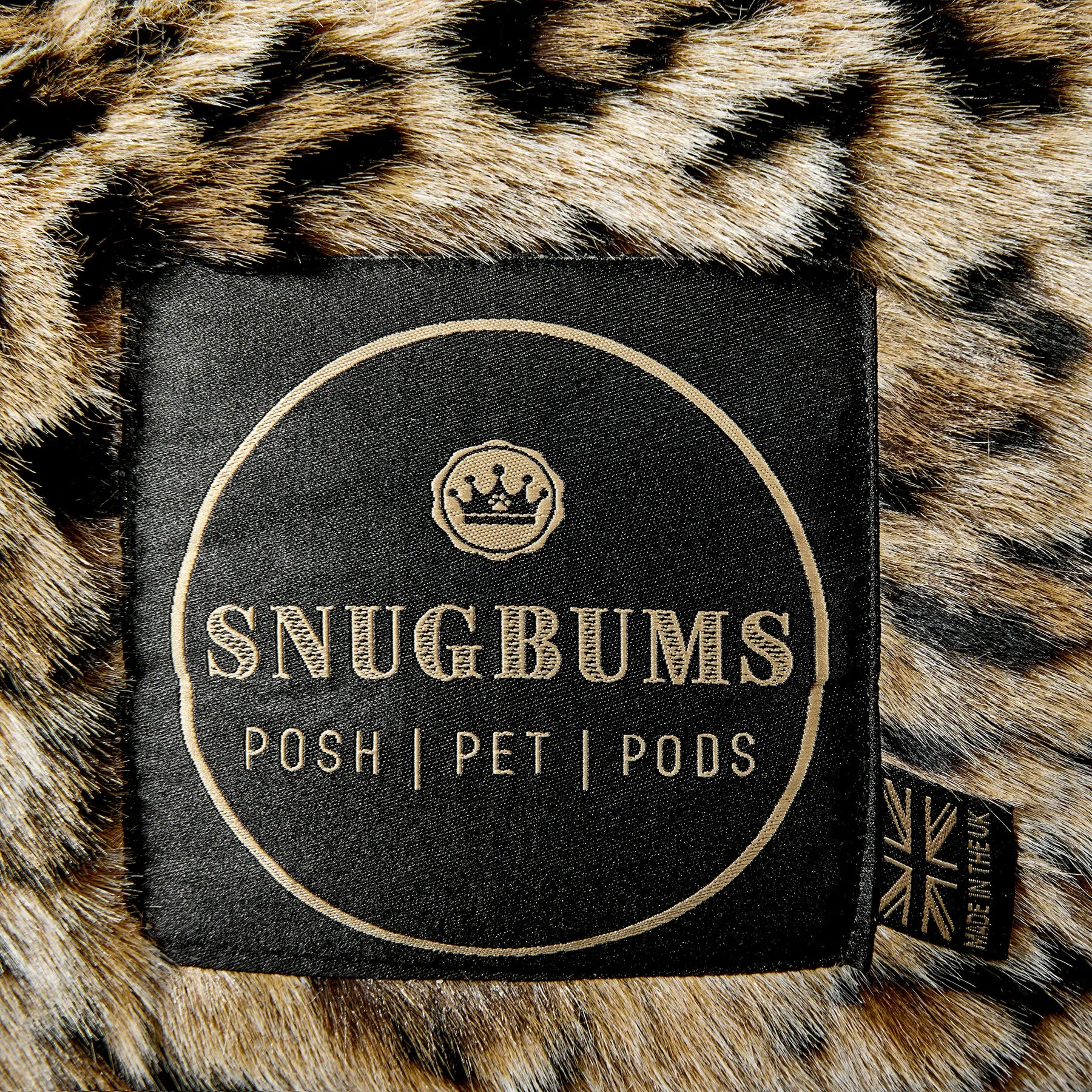 Luxury Jaguar Faux Fur Pet Bed