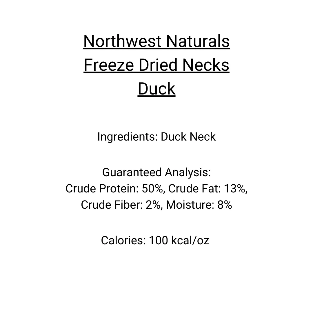 Northwest Naturals - Freeze Dried Necks for Pets