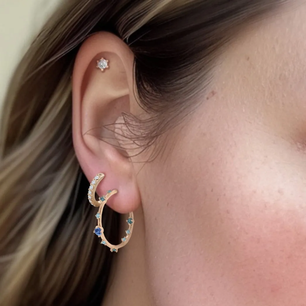 Paola Clicker Hoops, Diamond