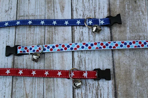 Patriotic Cat Collars