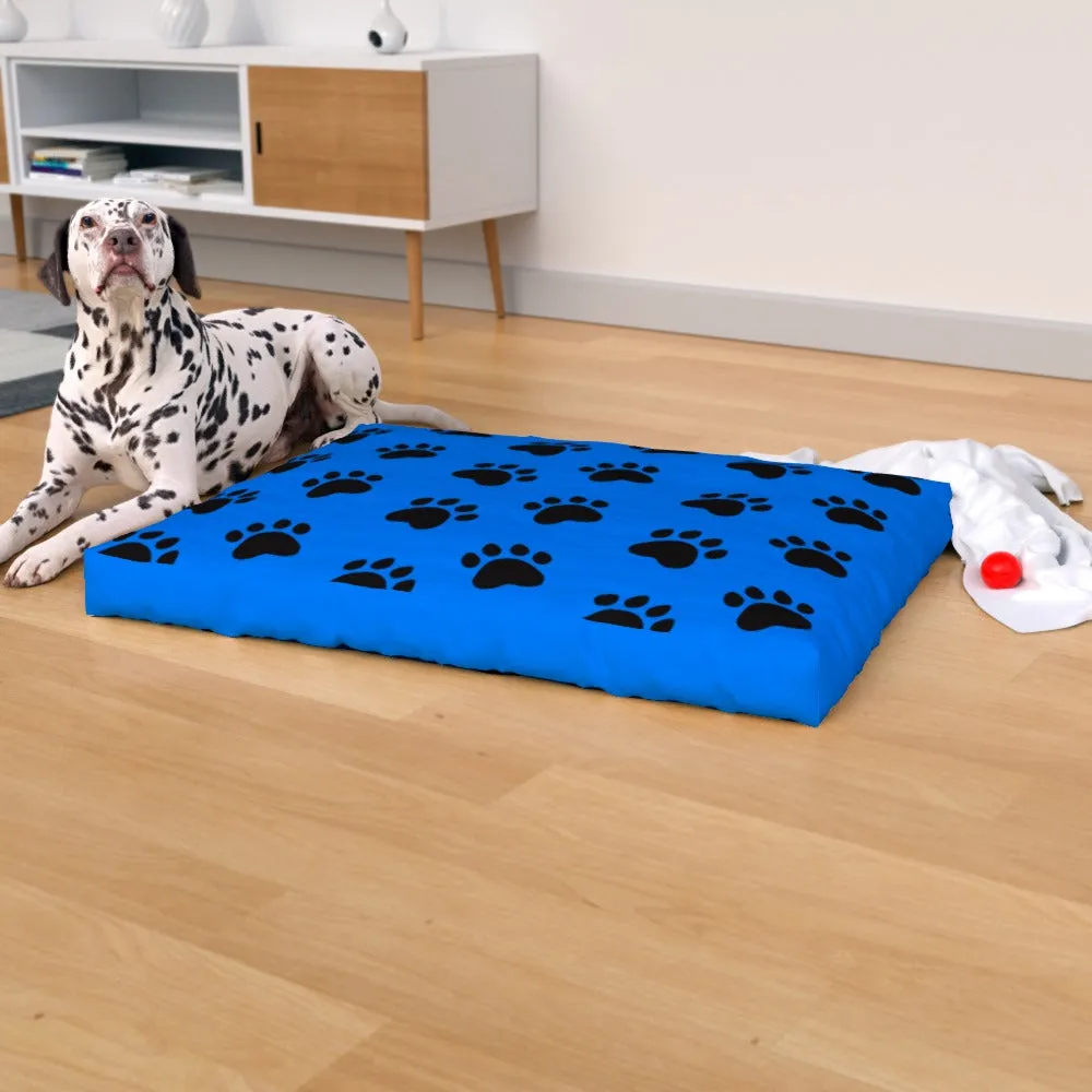Pet Bed - Paws Blue