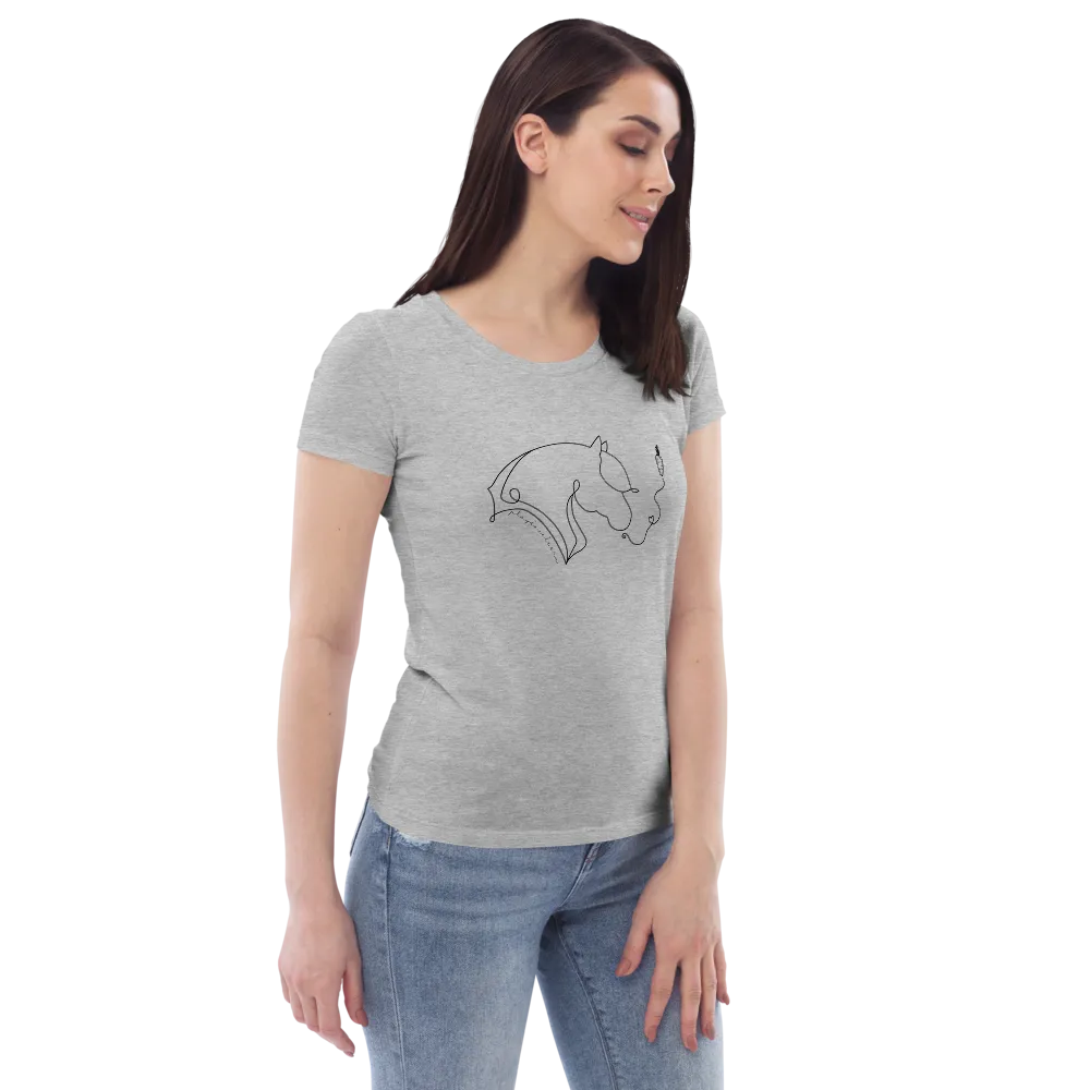 "Playlovelearn" Women's fitted eco tee