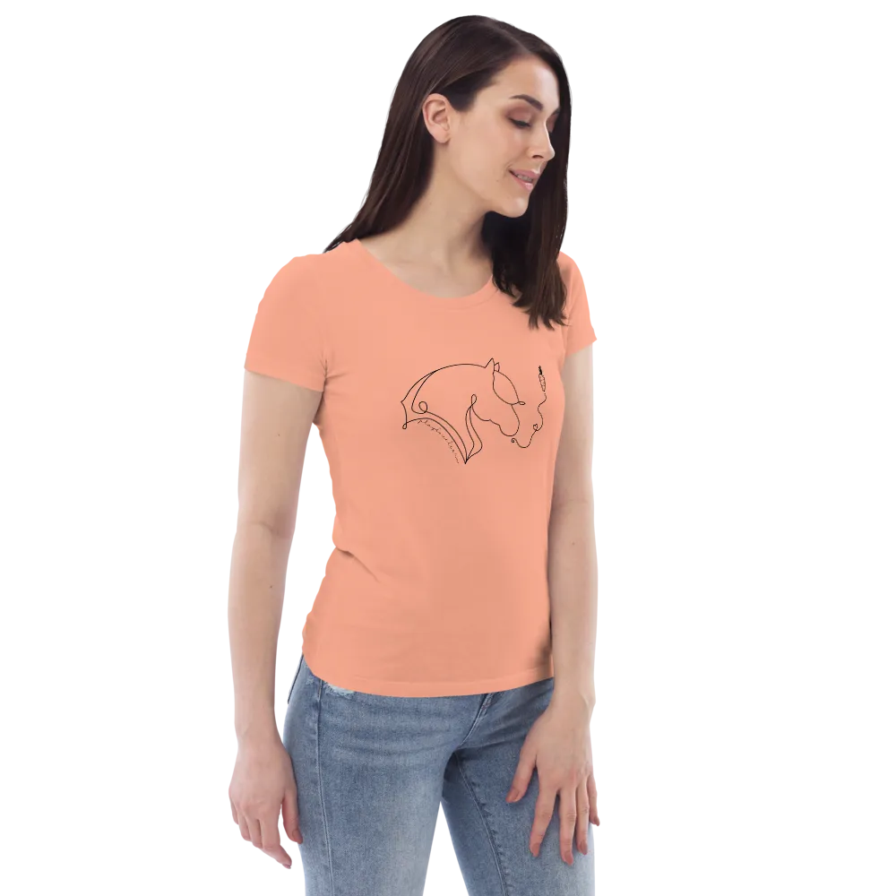 "Playlovelearn" Women's fitted eco tee