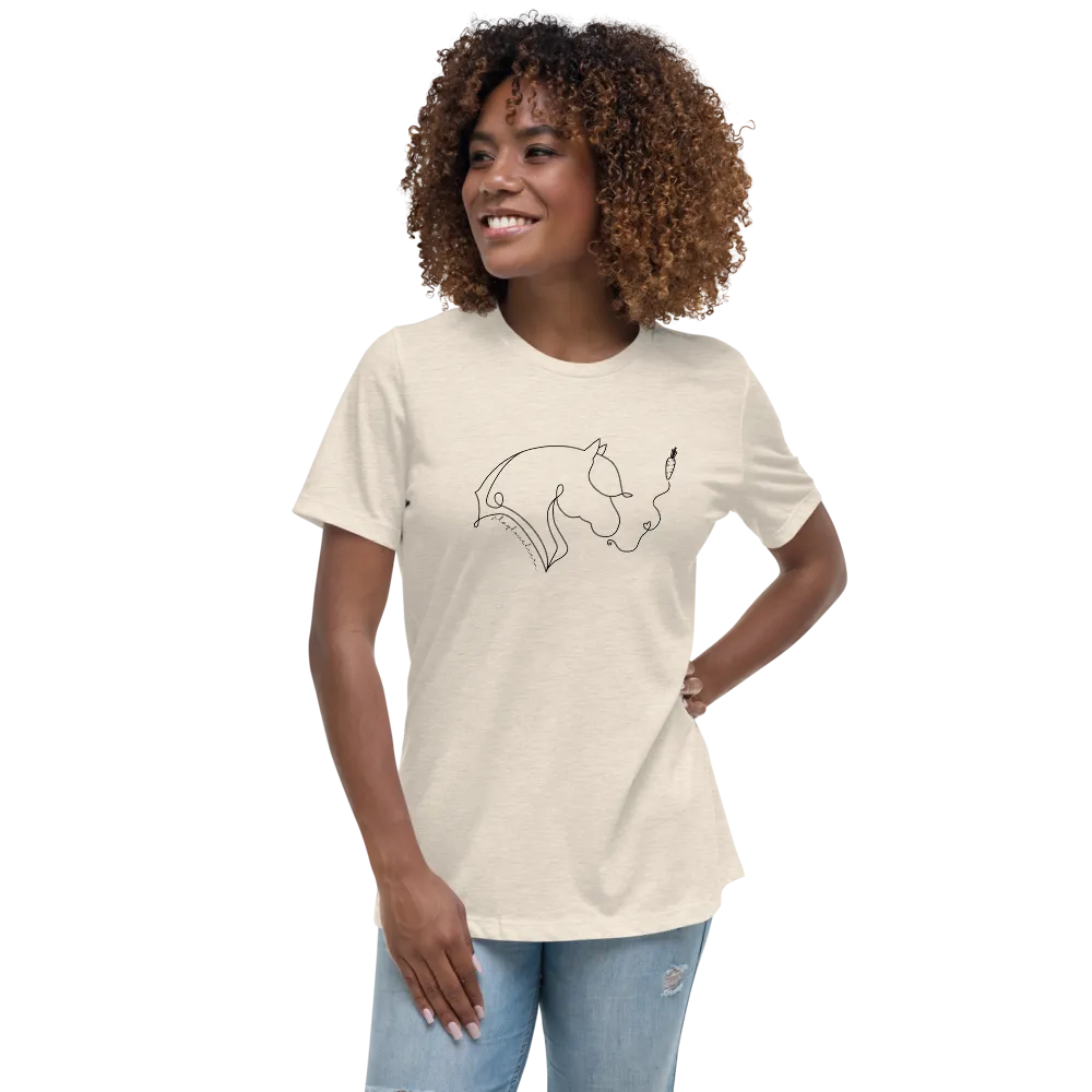 "Playlovelearn" Women's Relaxed T-Shirt