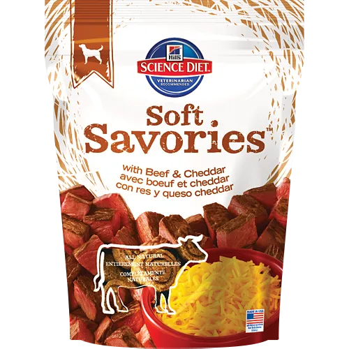 Science Diet Soft Savories with Beef & Cheddar Dog Treats