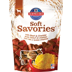 Science Diet Soft Savories with Beef & Cheddar Dog Treats