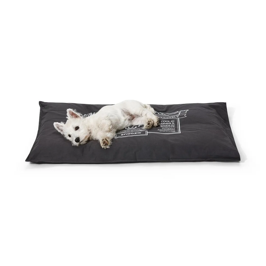 Snooza Organic Pet Futon Charcoal Dog Bed Original