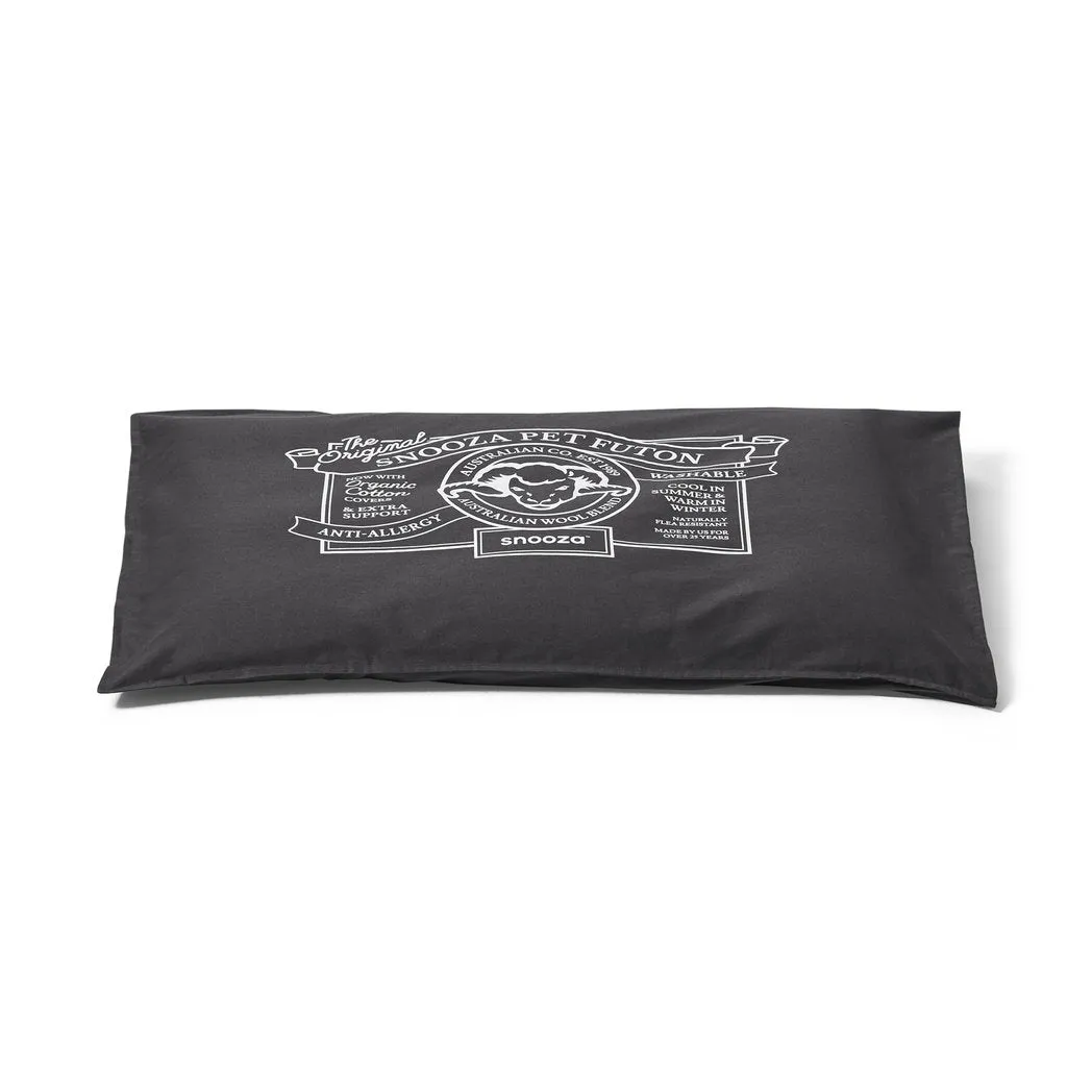 Snooza Organic Pet Futon Charcoal Dog Bed Original