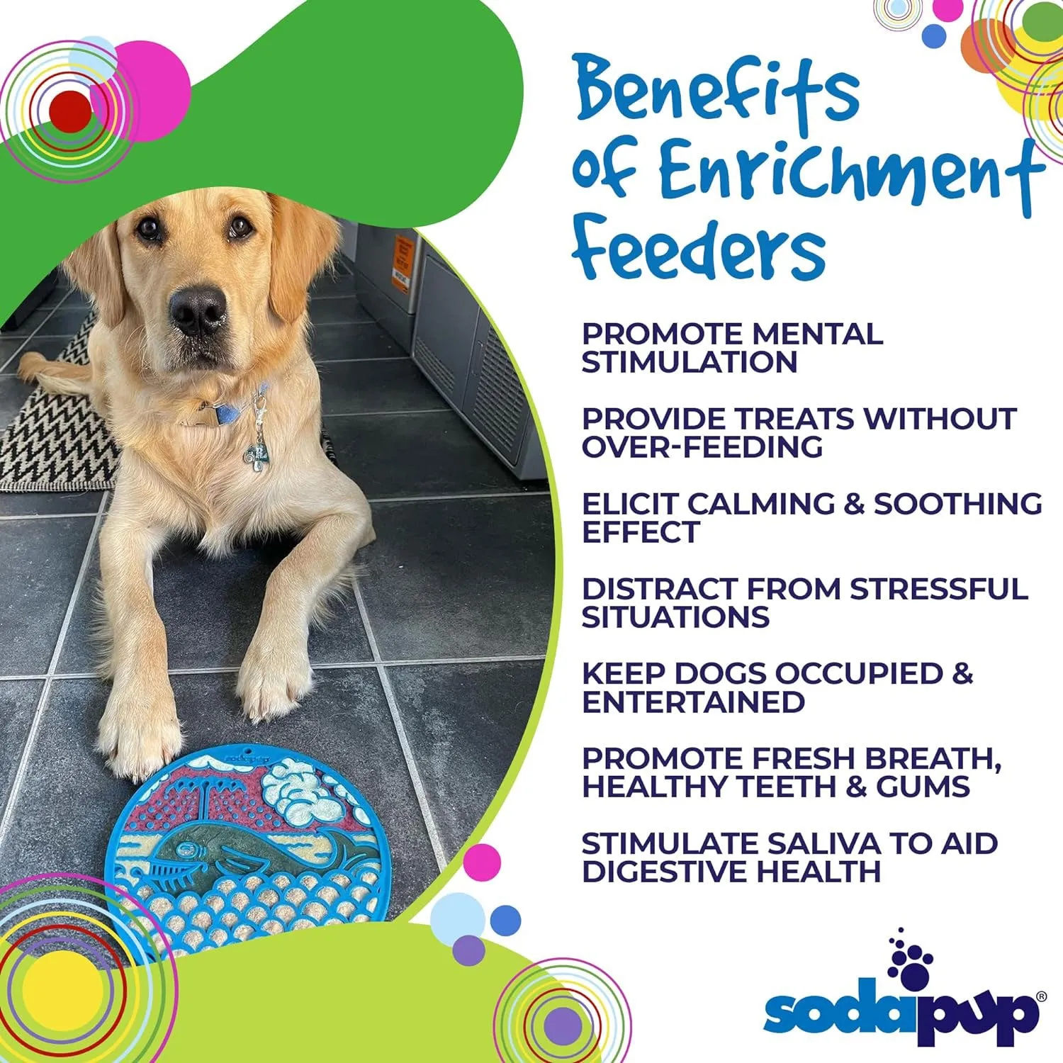 SodaPup Whale Design Enrichment Lick Mat