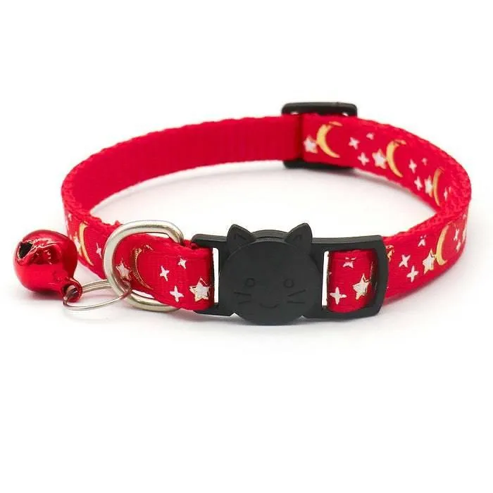 Star & Moon Breakaway Safety Cat Collar