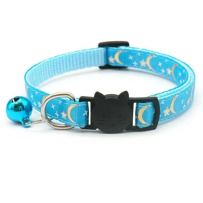 Star & Moon Breakaway Safety Cat Collar