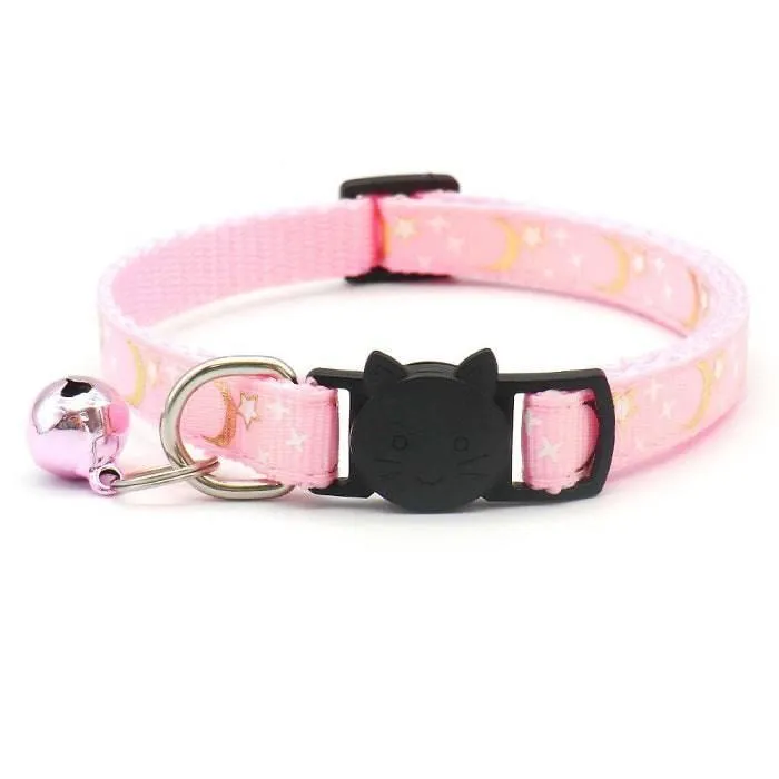 Star & Moon Breakaway Safety Cat Collar