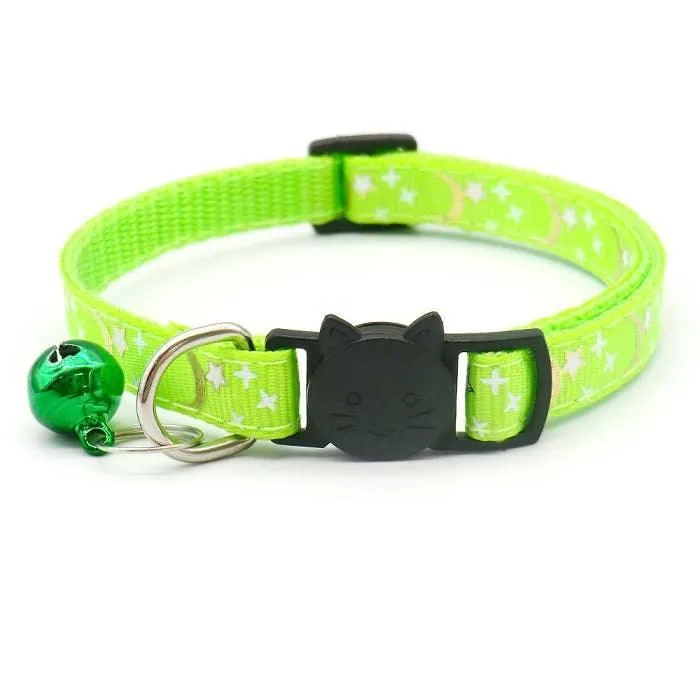 Star & Moon Breakaway Safety Cat Collar