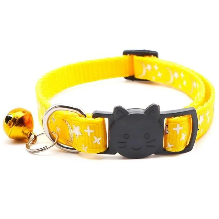 Star & Moon Breakaway Safety Cat Collar