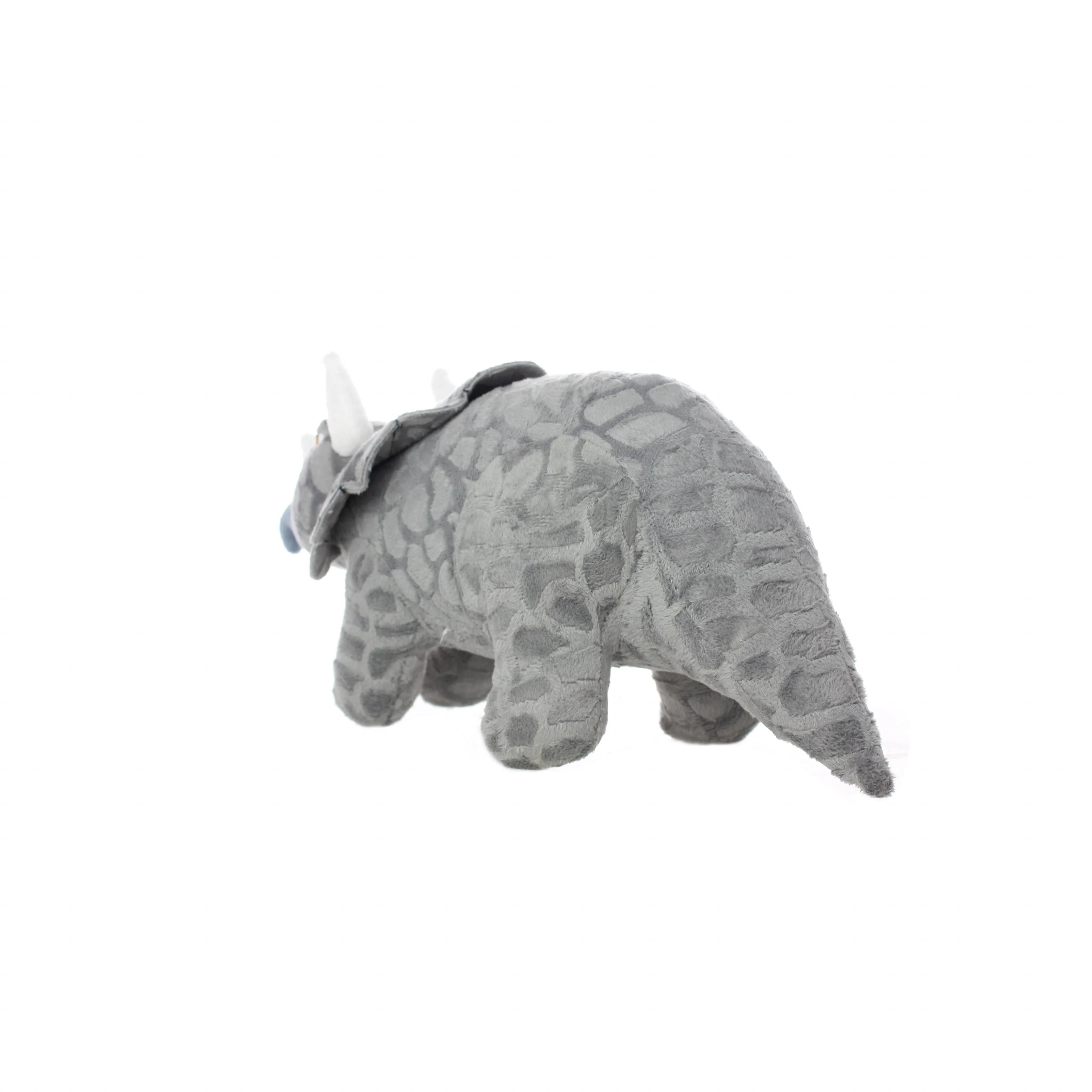 Tuffy Dog Toys - VIP Products - Mighty Dinosaur Triceratops, Plush, Squeaky Dog Toy
