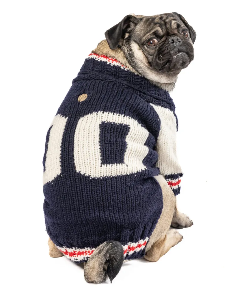 Varsity Wool Dog Sweater