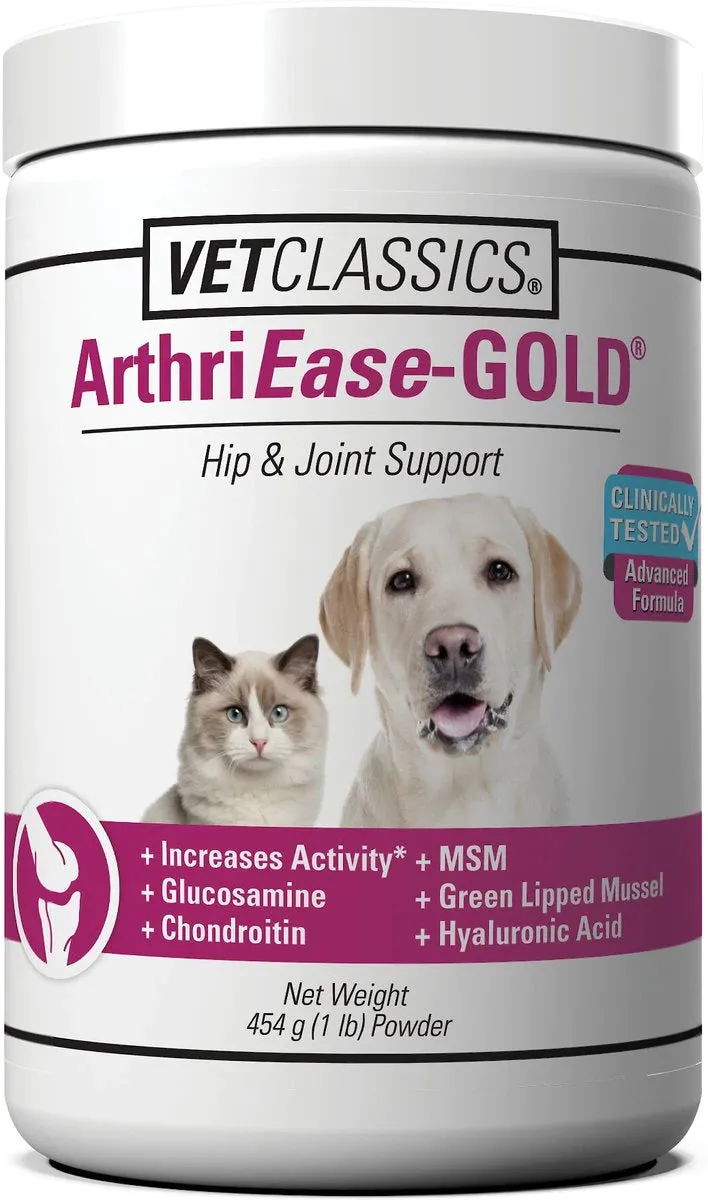 VetClassics ArthriEase GOLD Hip & Joint Support Powder for Dogs & Cats