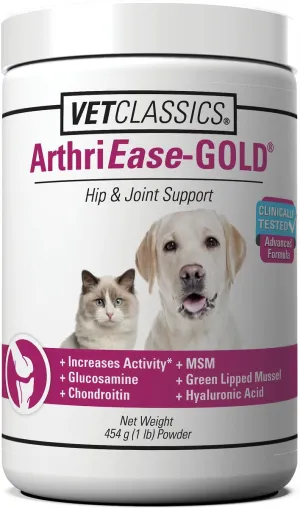 VetClassics ArthriEase GOLD Hip & Joint Support Powder for Dogs & Cats