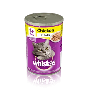 WHISKAS® 1  Can with Chicken in Jelly 390g