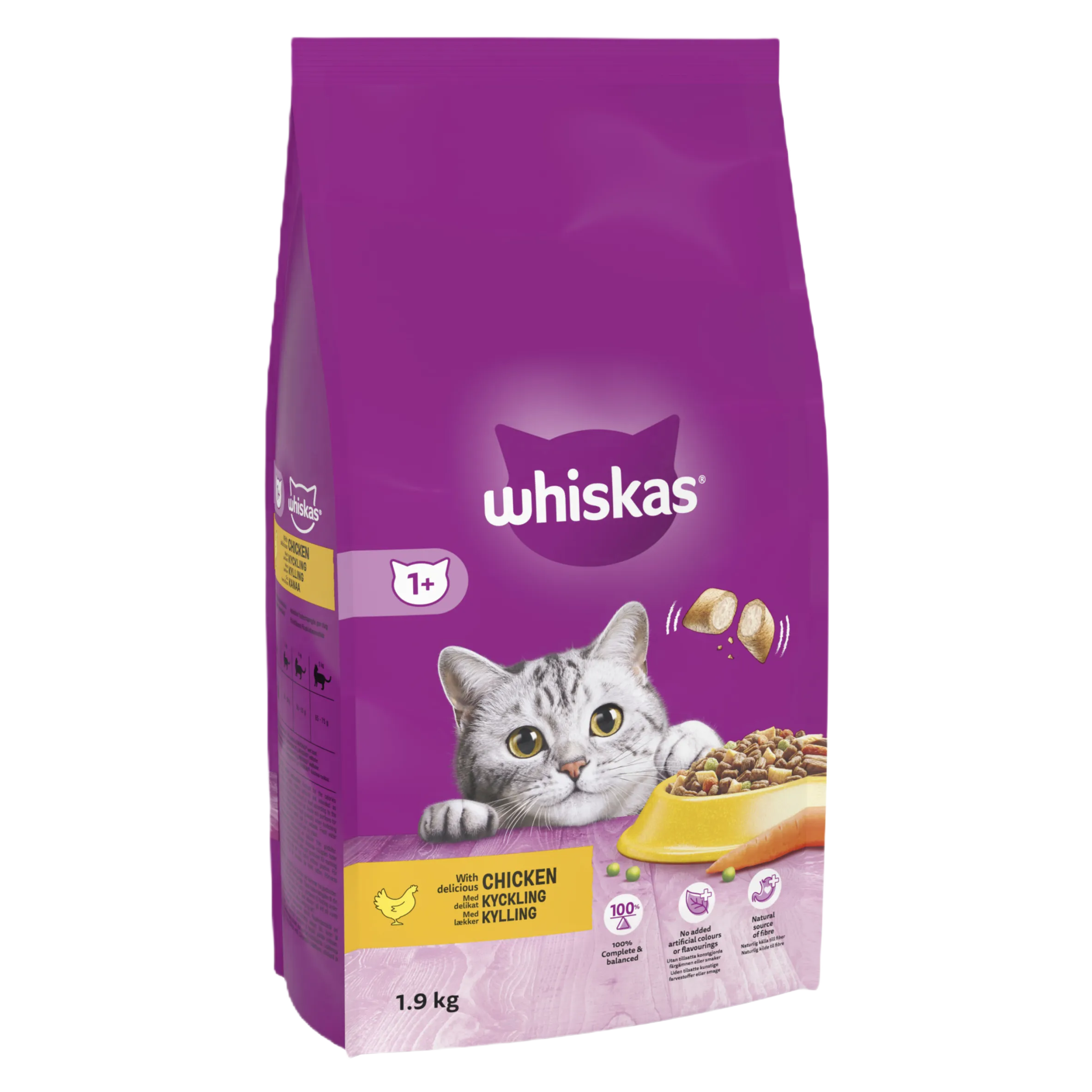 Whiskas Adult Cat 1  Complete Chicken Dry Cat Food
