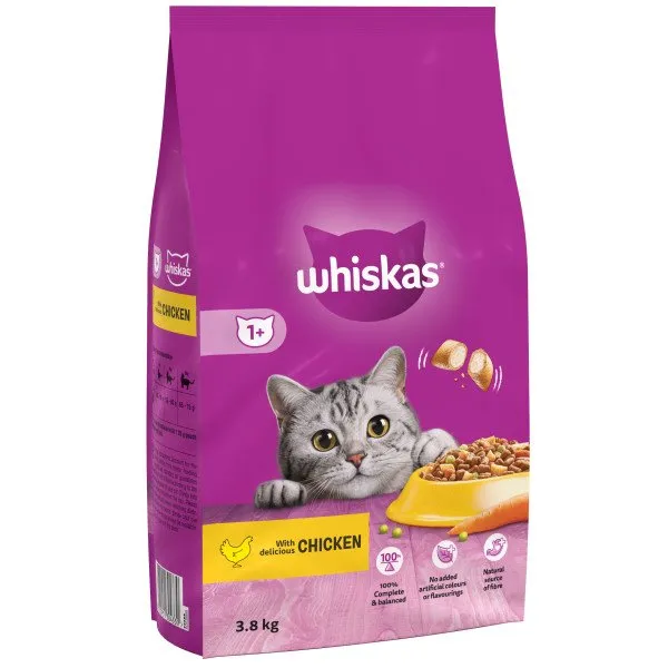 Whiskas Dry 1  Cat Food with Chicken