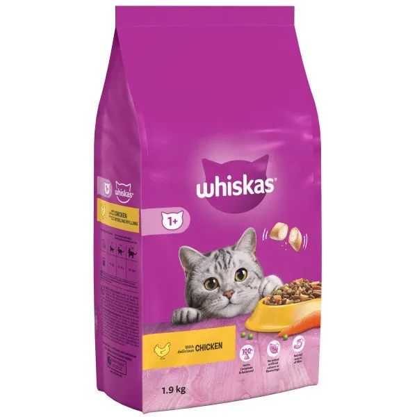 Whiskas Dry 1  Cat Food with Chicken