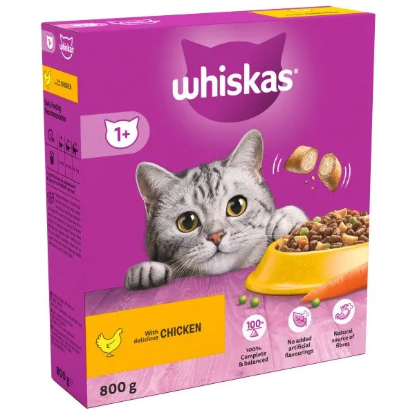 Whiskas Dry 1  Cat Food with Chicken
