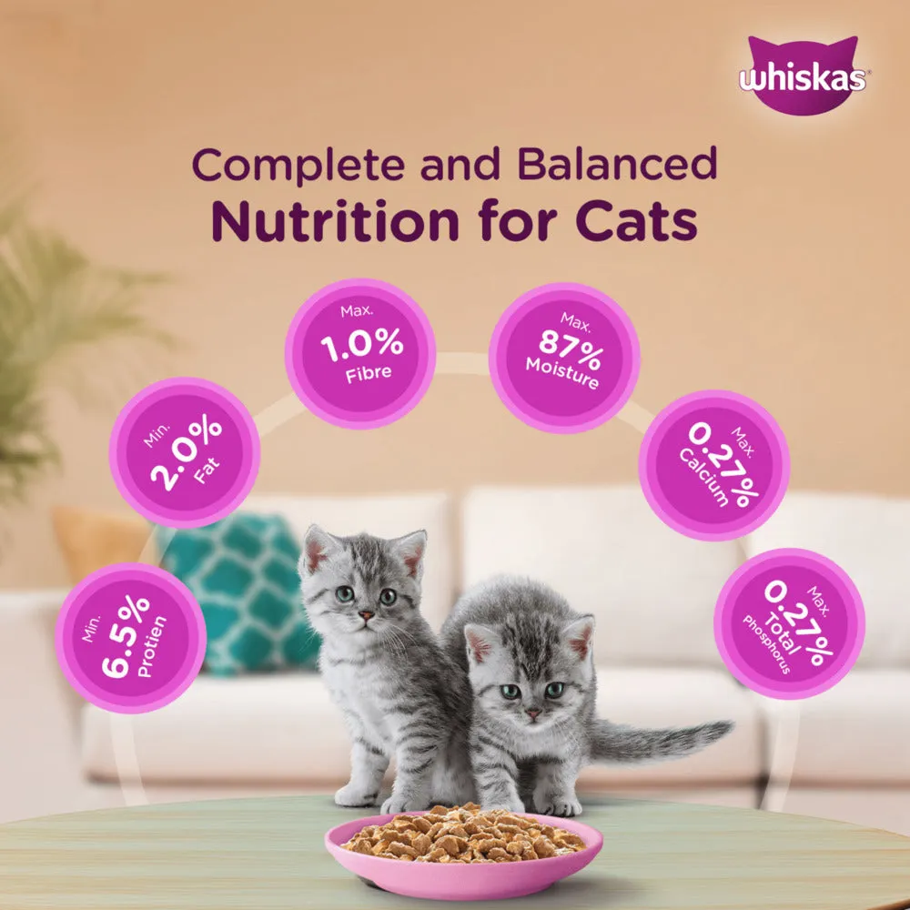 Whiskas Junior Mackerel Flavour Kitten (2-12 months) Cat Wet Food