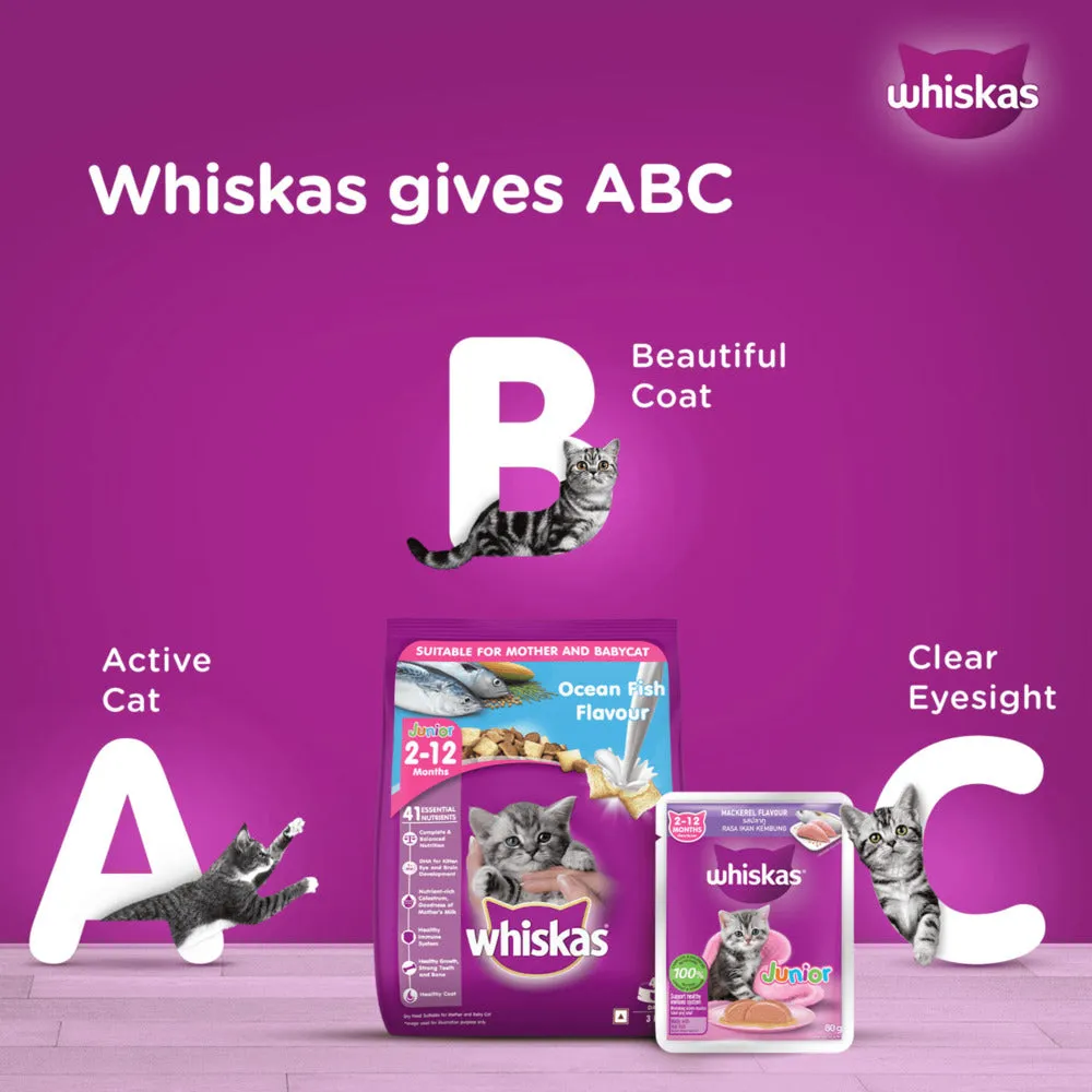Whiskas Junior Mackerel Flavour Kitten (2-12 months) Cat Wet Food