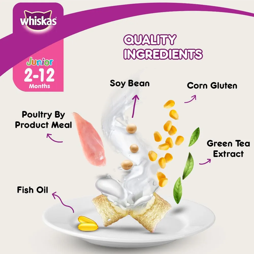 Whiskas Mackerel Flavour Dry Food for Mother and Baby Cat (Limited Shelf Life)